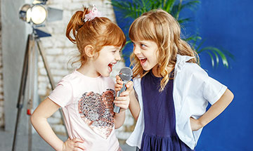 kids microphone with stand